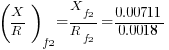 (X/R)_f2={X_f2}/{R_f2}=0.00711/0.0018