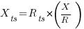 X_ts={R_ts}*(X/R)